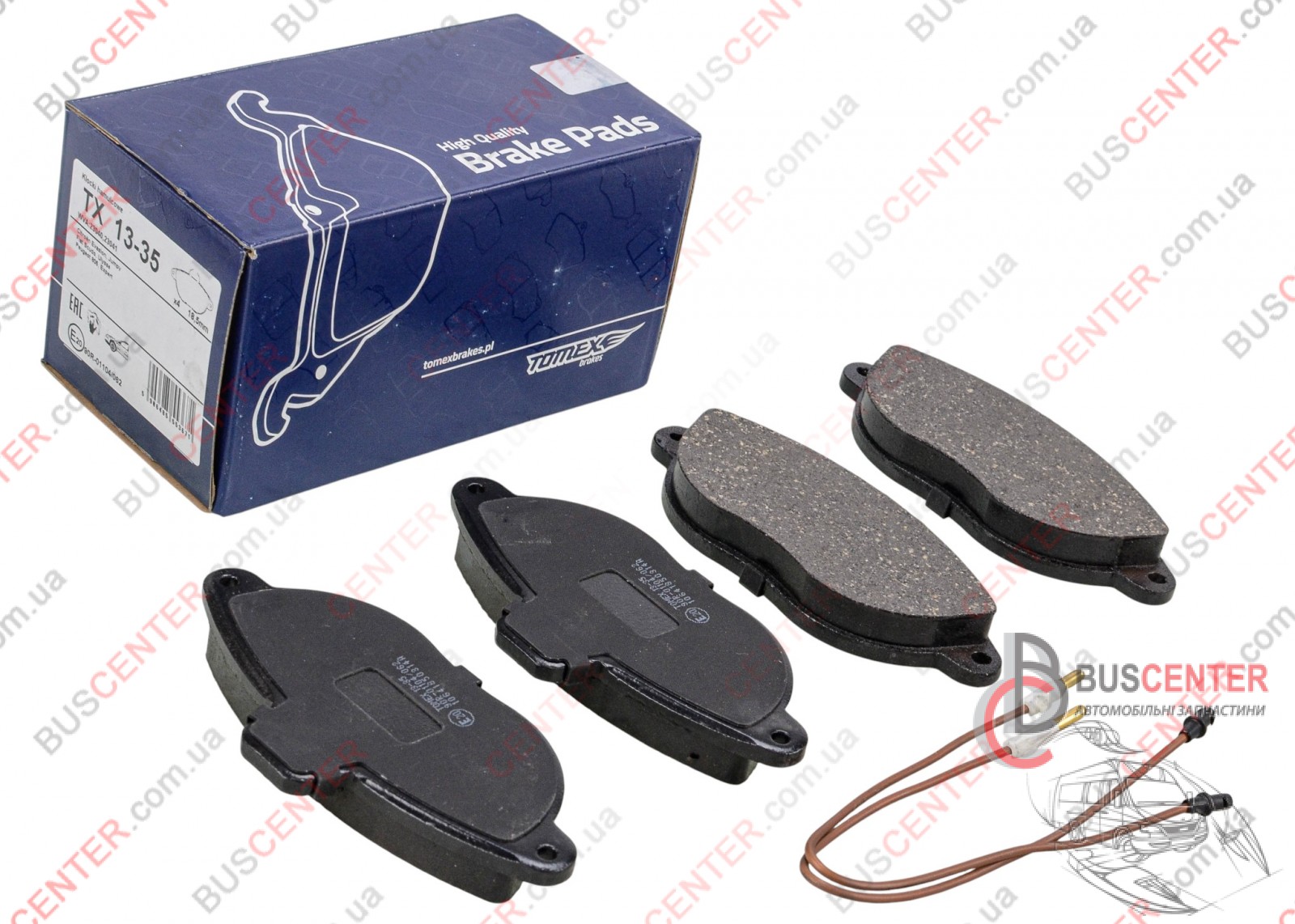 Фотография запчасти Тормозные колодки передние R14