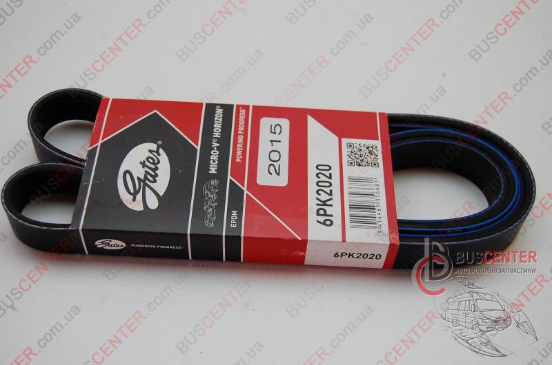 Фотографія запчастини  Ремінь струмковий 6 PK 2020 ( AC)