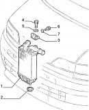 Подушка радиатора нижняя (упругая пробка, опора "1 шт")