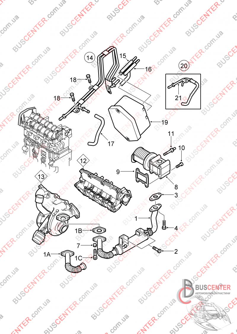 Трубка рециркуляции картерных газов (патрубок EGR / Opel Astra/Vectra 1.9 CDTI)