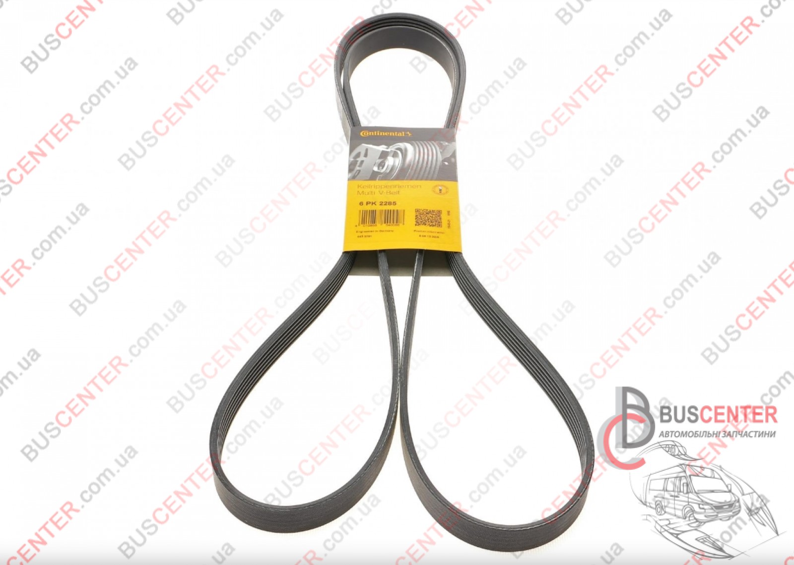 Фотографія запчастини  Ремінь струмковий 6 PK 2285 ( з кондиціонером)