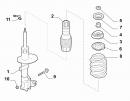  Опорна подушка амортизатора PUNTO (пружна пробка, опора амортизатора)