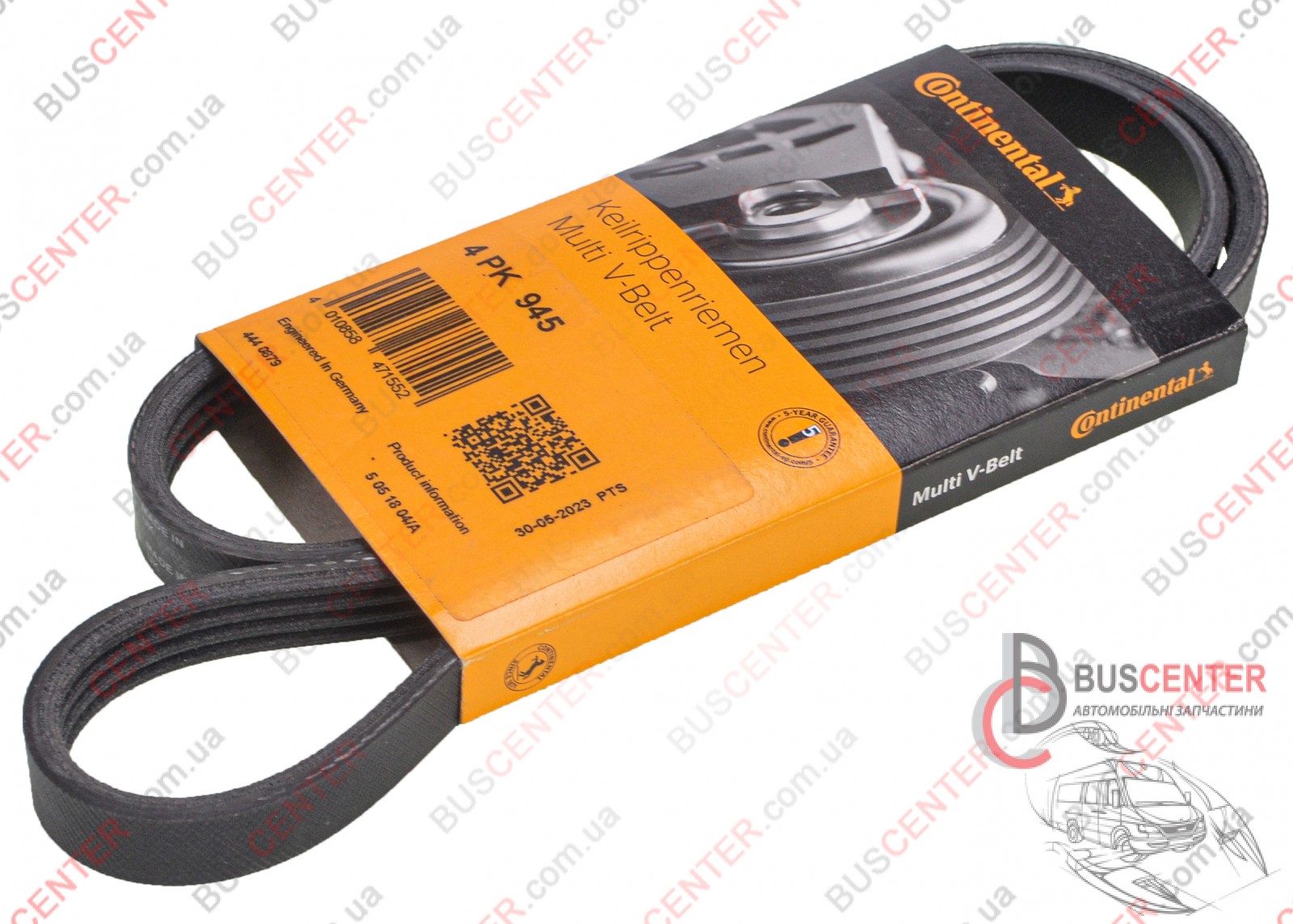 Фотография запчасти Ремень ручейковый 4 PK 945