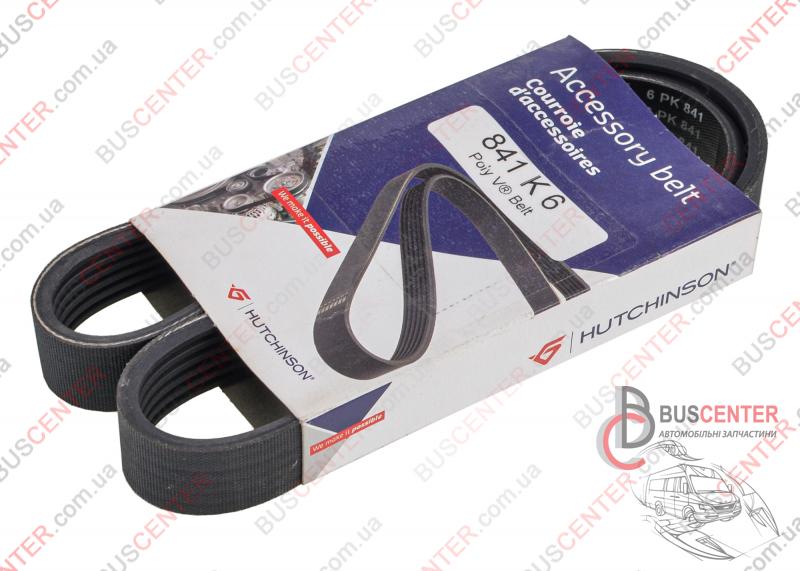 Фотографія запчастини  Ремінь струмковий 6 PK 841