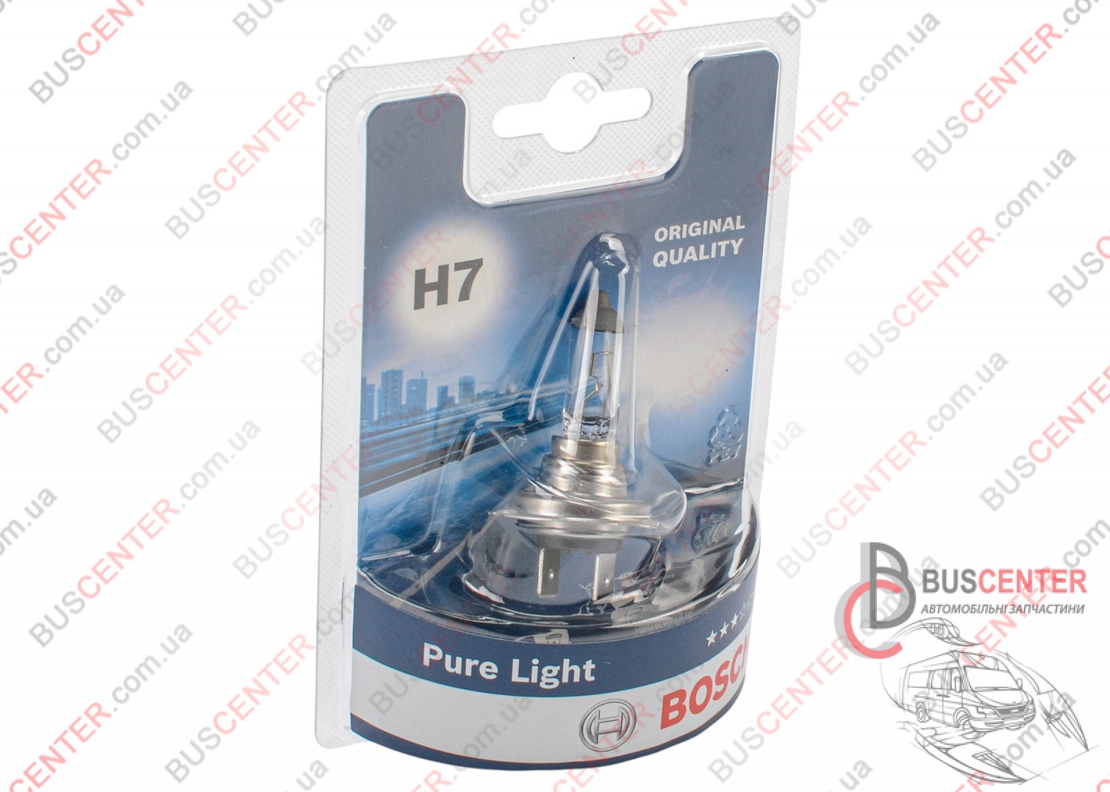 Фотографія запчастини Лампочка H7 12V 55W (PX26D/ PURE LIGHT - автолампа 1 шт)