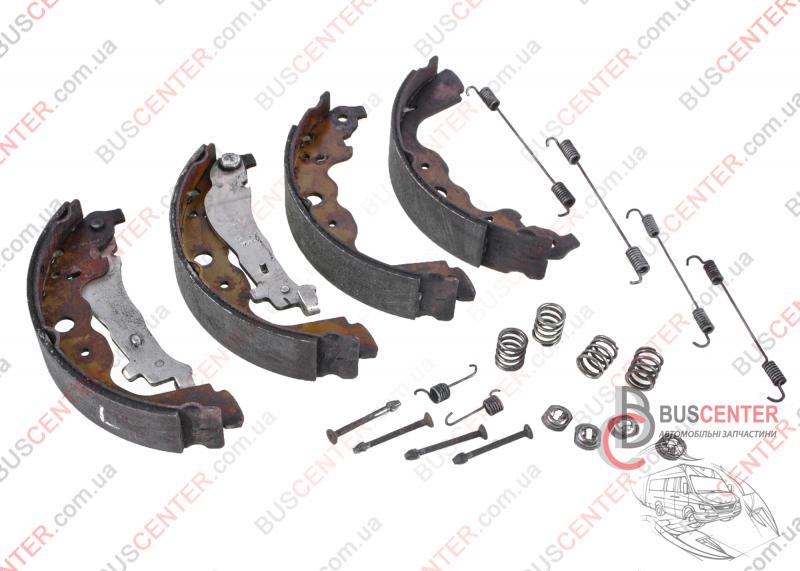 Фотография запчасти Тормозные колодки задние (барабанные тормоза - ручного тормоза)