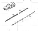 Молдинг двери передней левой (1.9 DCI ,универсал)