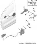  Замок дверей передньої лівої електричний ( суперблокування)