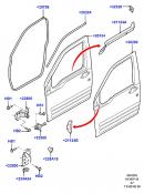 Уплотнитель двери передней  правой
