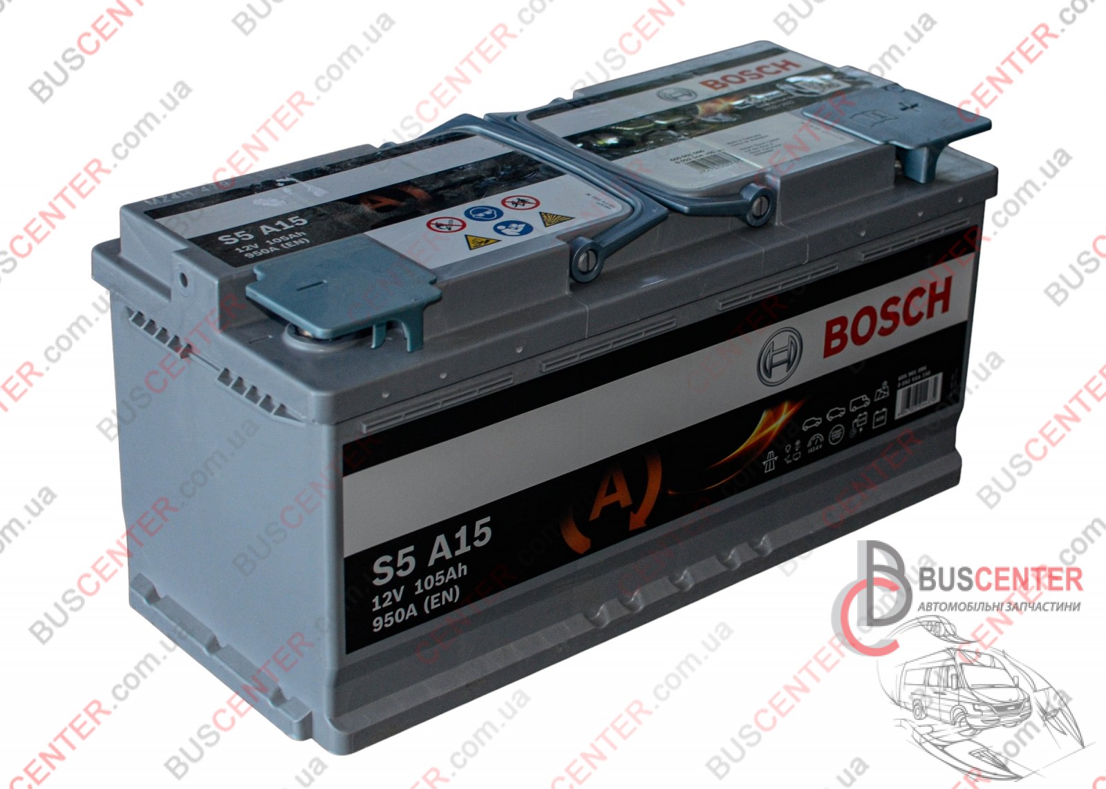 Фотографія запчастини  Акумулятор 105AH/950A AGM (0)