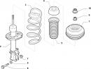  Опора амортизатора права передня ( пружна пробка, опорна подушка)